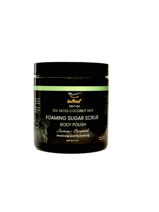 Deep Sea Sea Moss Cucumber Foaming Sugar Scrub Body Polish