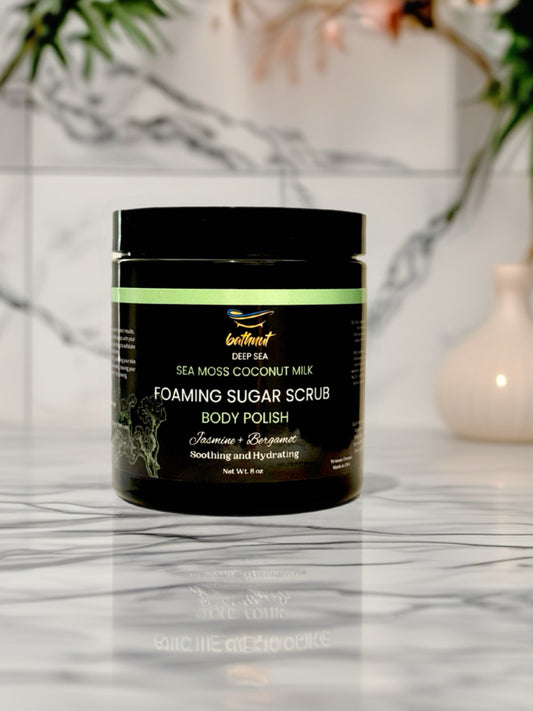 Deep Sea Sea Moss Cucumber Foaming Sugar Scrub Body Polish